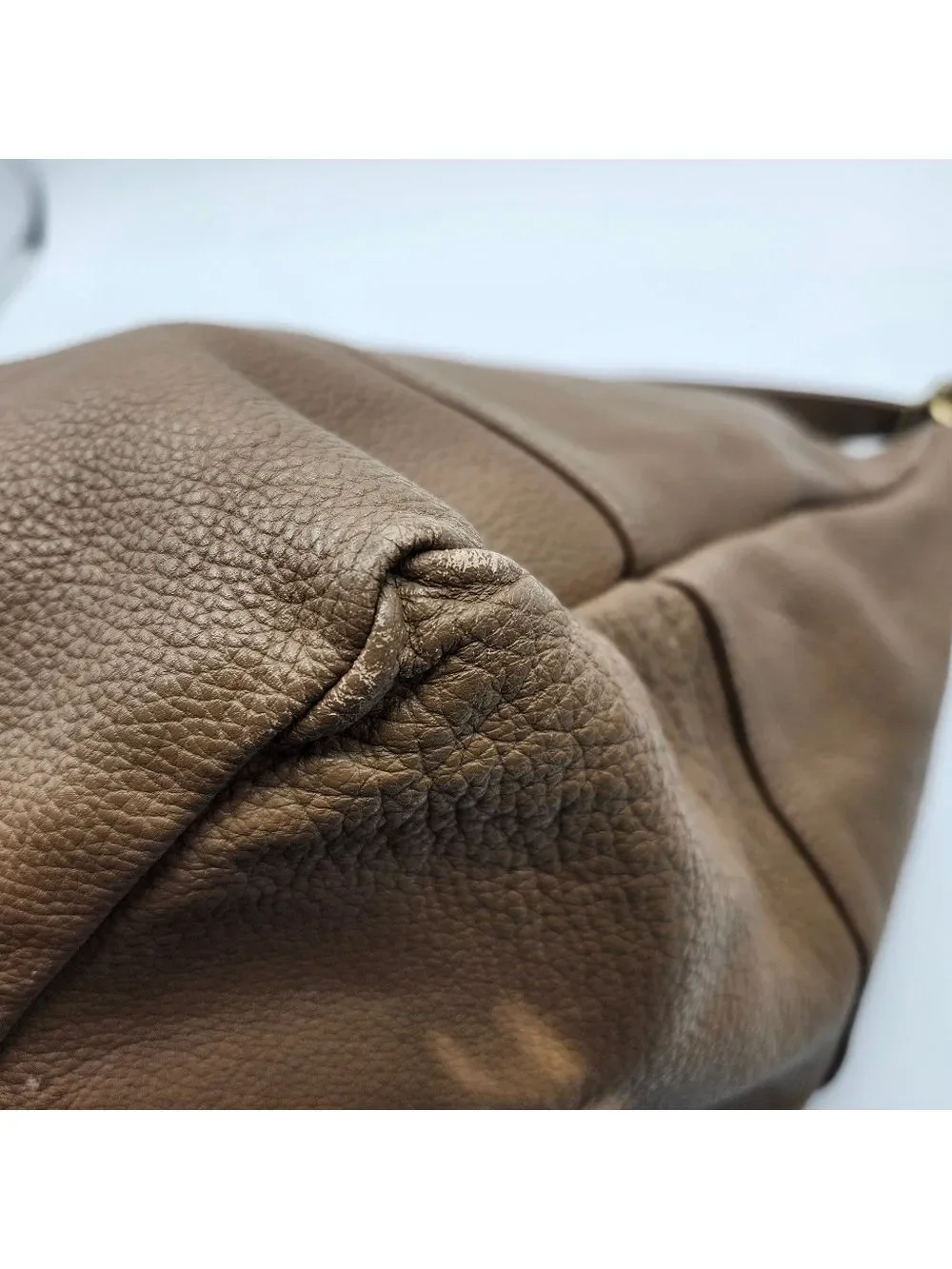 Stone Mountain Brown Leather Hobo Bag